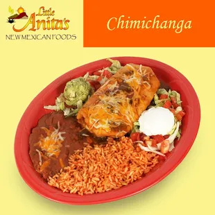 Bring your appetite for this entree. Our Chimichanga is substantial and satisfying.