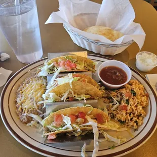 Ground beef taco plate!