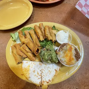 Indian Taco Burger and Fiesta Platter