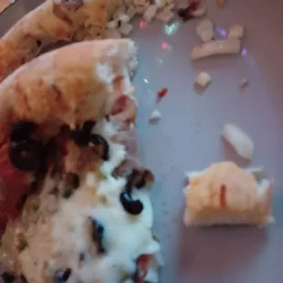 Pile of onions taken off 1st slice, supposed to be NONE.