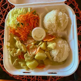 take out - curry chicken