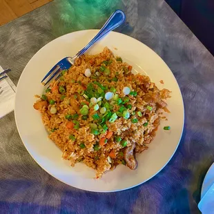 spicy chicken fried rice