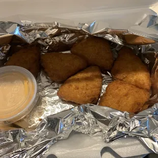 Mac and cheese nuggets