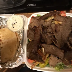 Gyro Salad With Pita