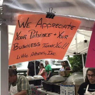 Little Athens booth in Mellon Square