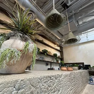 Counter tops in the front.