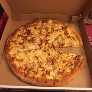 Large Pineapple pizza 5.99
