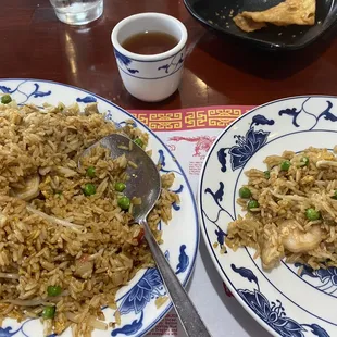 House Fried Rice. Includes chicken, pork, and shrimp