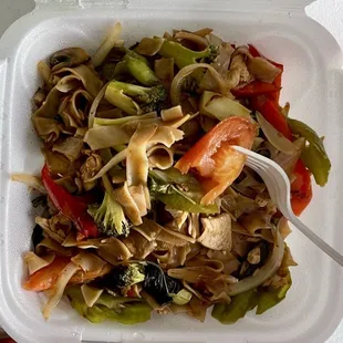 Drunken Noodles with Chicken