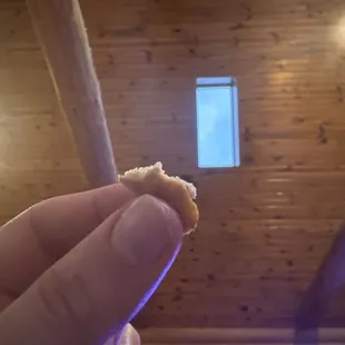 The last crumb of pizza