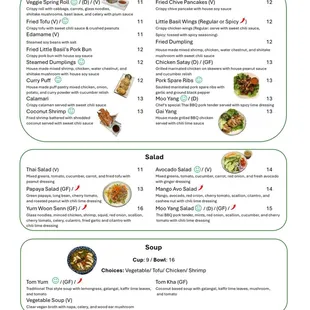 menu, sushi and sashimi