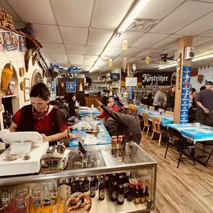 customers in the kitchen