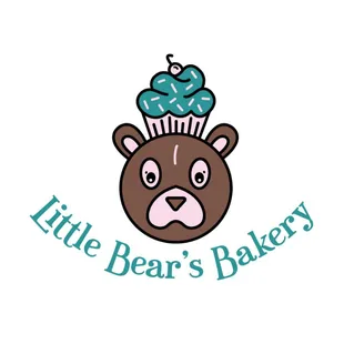 a bear with a cupcake on its head