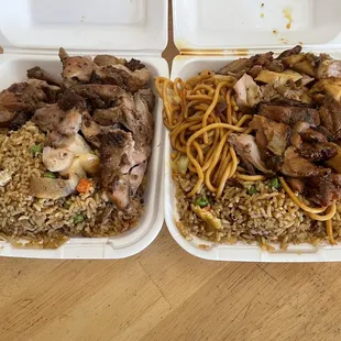 Fried rice/chow mein teriyaki chicken