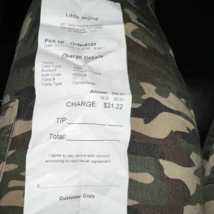 Proof that I bought food. I threw it away before I wrote the review.