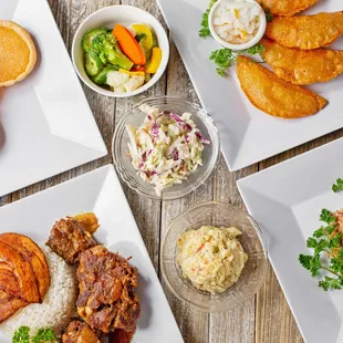 a variety of food items