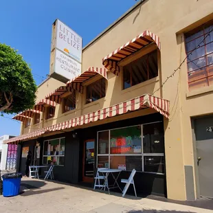 the outside of the building