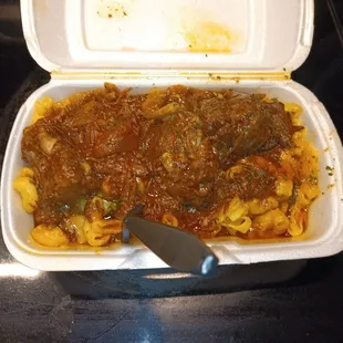 Oxtail mac and cheese