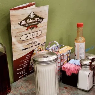 the contents of the menu