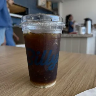 Ice coffee with olive oil !!