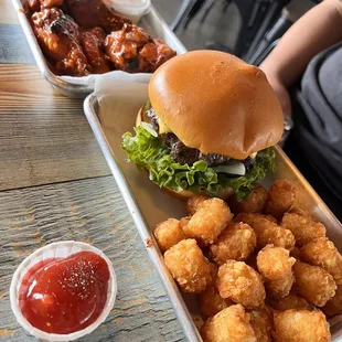 Cheese Burger Tater Tots