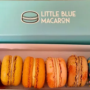 a box of macarons