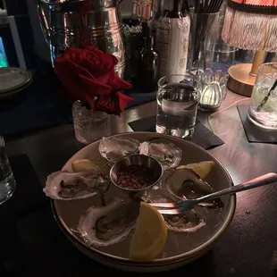 Half dozen oysters
