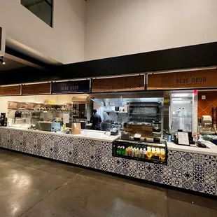 the kitchen of a restaurant