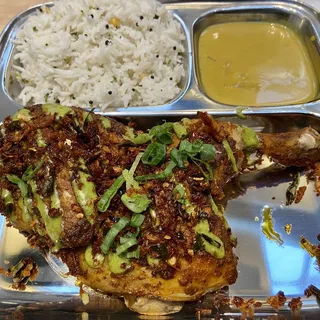 Shrimp Malabar curry with basmathi rice ( df/ nf )