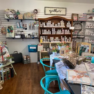 Interior of little blue House