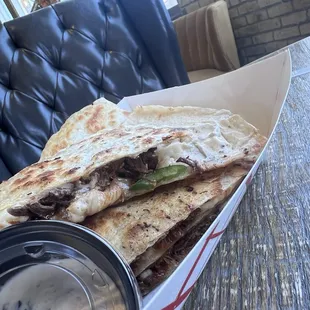 Quesadilla (really good pork inside!)