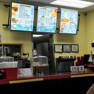 Front counter- order here and they drop it off at your table