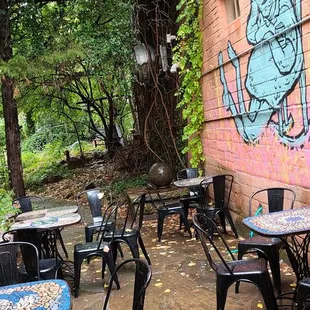 Cutest outside seating!