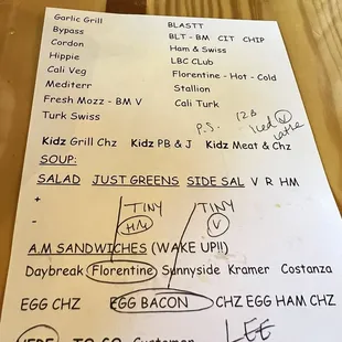 My order. Counter pickup. Delicious breakfast. The salad was great.