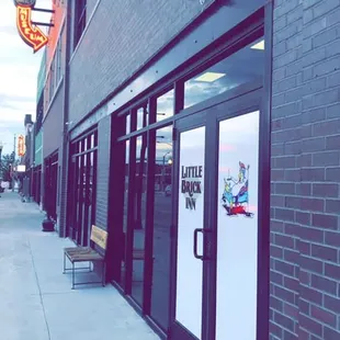 Front Door of the Little Brick Inn