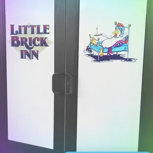 Front door view of the Little Brick Inn  1105 Military Ave Baxter Springs KS 66713 620-304-2222