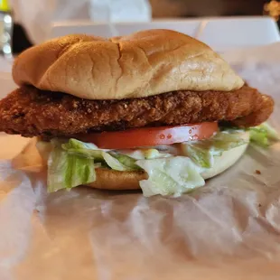 Spicy chicken sandwich