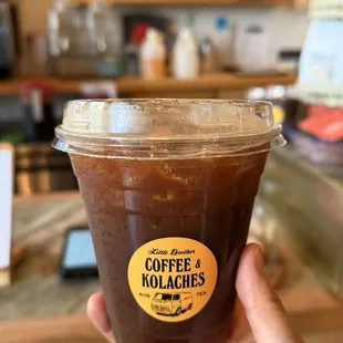 Seasonal drink - Zesty Zombie: blood orange with espresso and tonic water