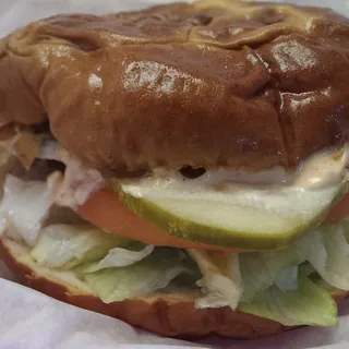 Big Bros. Pretzel Burger