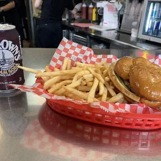 Big Bros. Pretzel Burger Combo