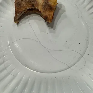 Hair in pizza