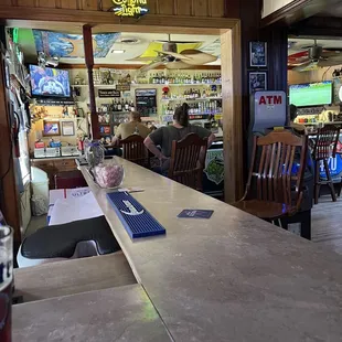 a man sitting at a bar