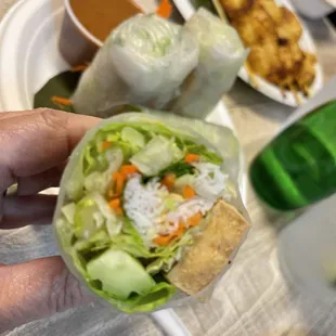 Spring Rolls with tofu