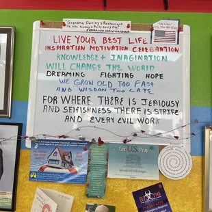 a bulletin board