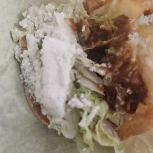 And the potato taco was good but I like the shredded. Beefmore  yummy me in the tummy