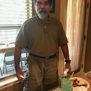 MY REACTION WHEN MY BONE-HEADES STUBBORN SON BRINGS HOME THAT IS NOT 'HOT AND READY," FROM LITTLE CESAR'S PIZZA.  (I JUST KNOW HE PAID TOO M