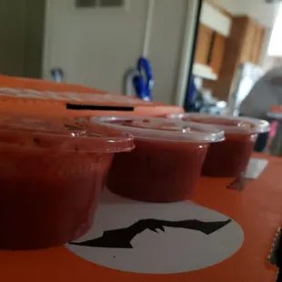 Extra sides of sauce!