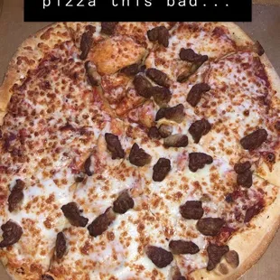 Shitty pizza