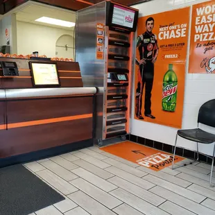 The kiosk vending machine for preorders... I think its broken.