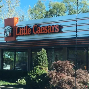 the front of the restaurant